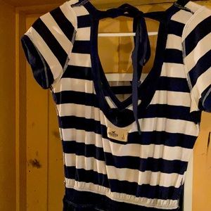 Navy and white Hollister cloth dress